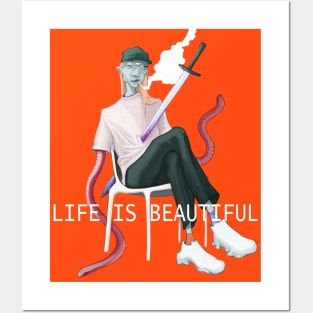 live is beautiful Posters and Art